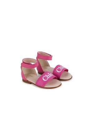 sandalo in pelle fucsia CHLOE' KIDS | C2003649L